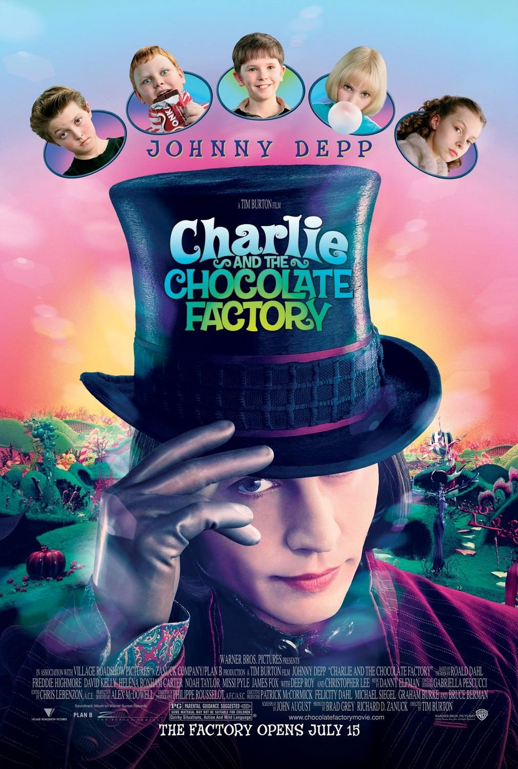 L'affiche du film Charlie et la chocolaterie