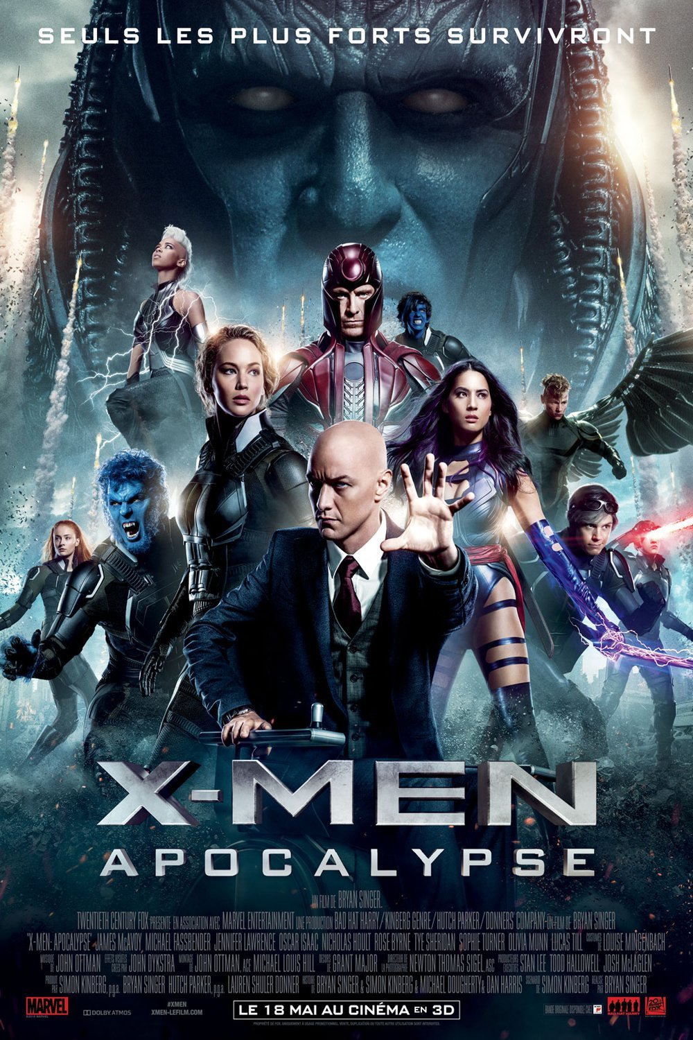 L'affiche du film X-Men: Apocalypse v.f.