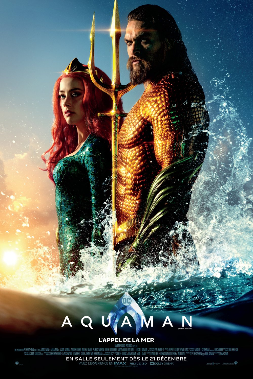 L'affiche du film Aquaman v.f.
