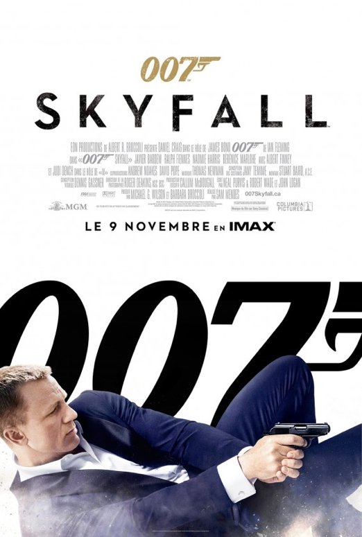 L'affiche du film 007 Skyfall v.f.