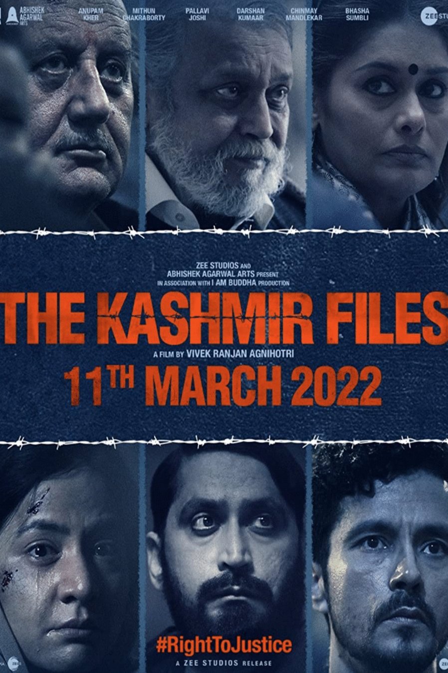 Hindi poster of the movie The Kashmir Files