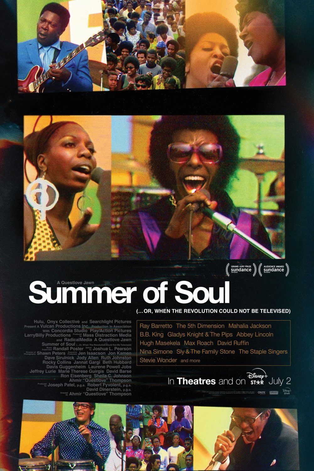 L'affiche du film Summer of Soul (...Or, When the Revolution Could Not Be Televised)