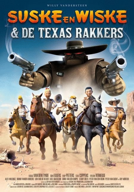 Flemish poster of the movie Luke and Lucy: The Texas Rangers