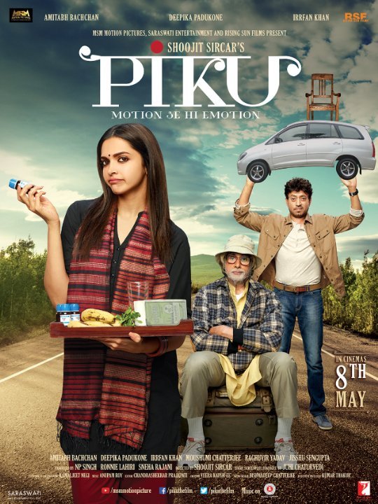 L'affiche originale du film Piku en Hindi