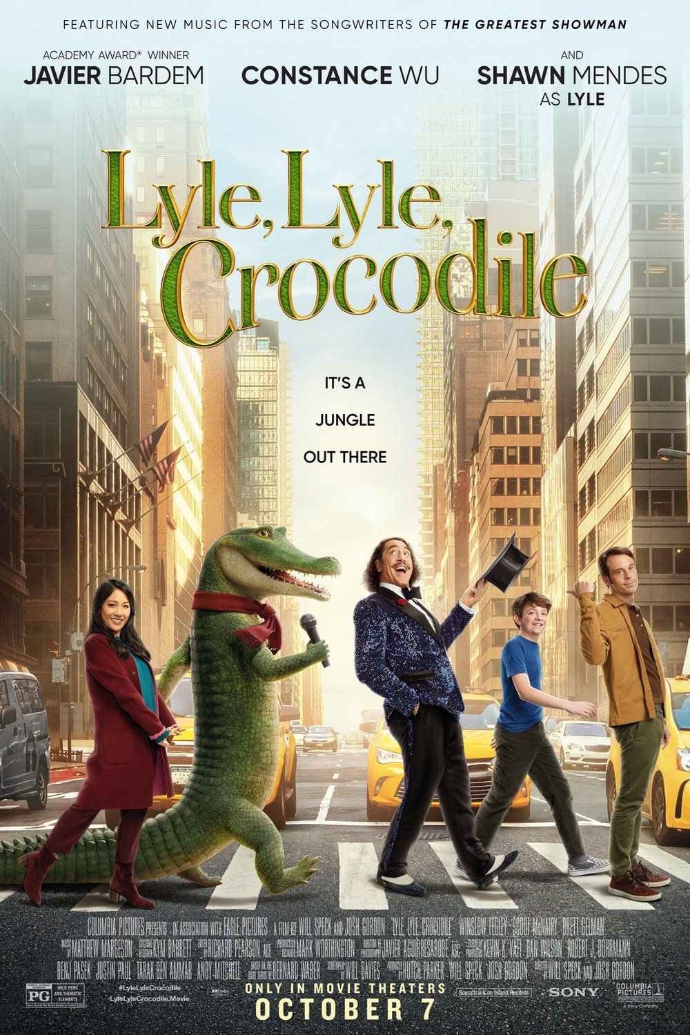 L'affiche du film Lyle, Lyle, Crocodile