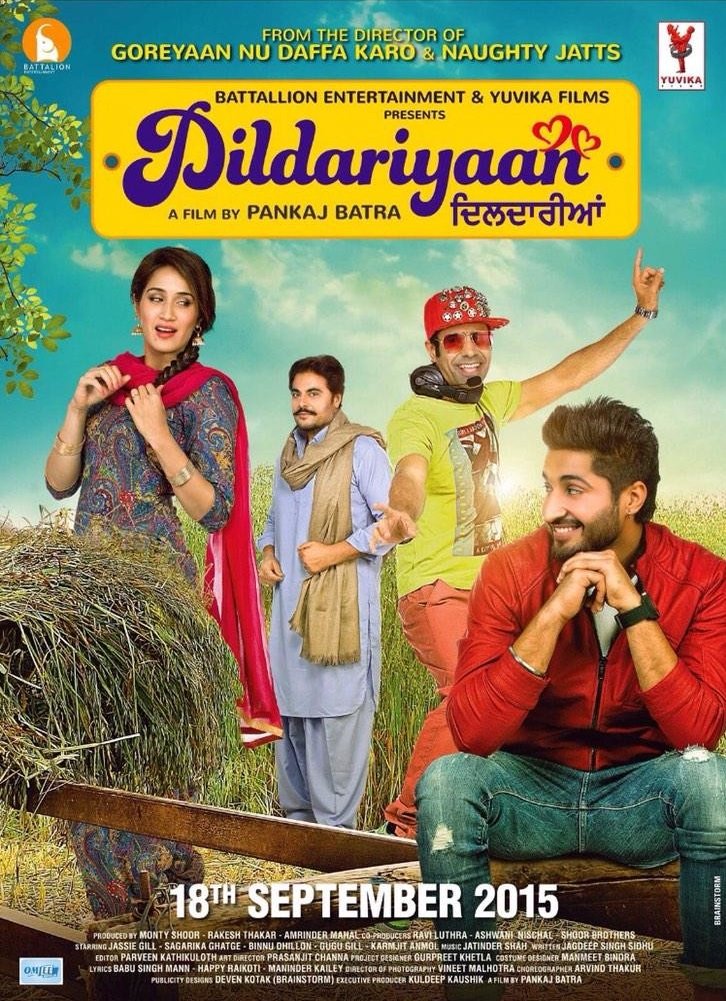 Punjabi poster of the movie Dildariyaan