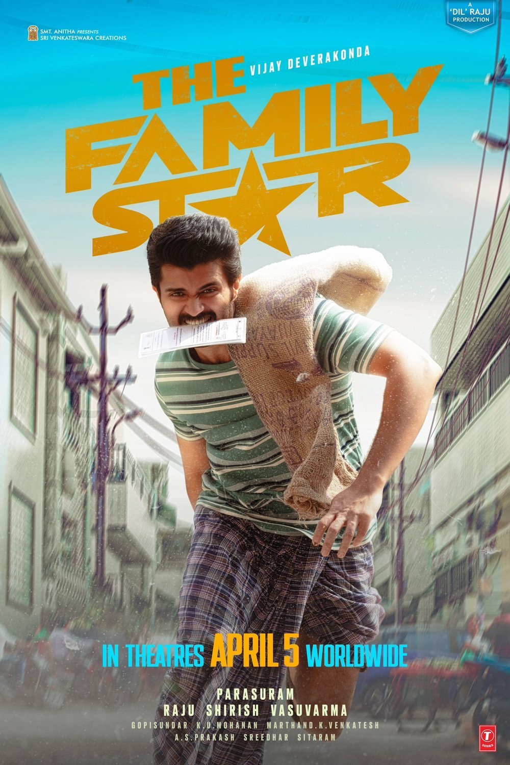 L'affiche originale du film The Family Star en Telugu