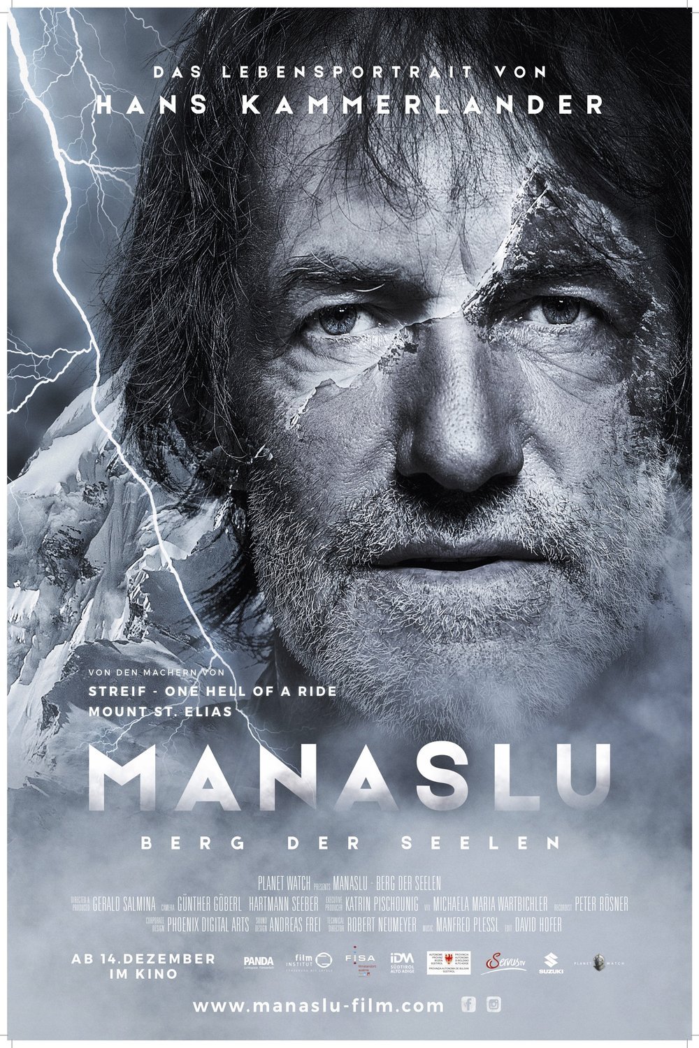 German poster of the movie Manaslu - Berg der Seelen