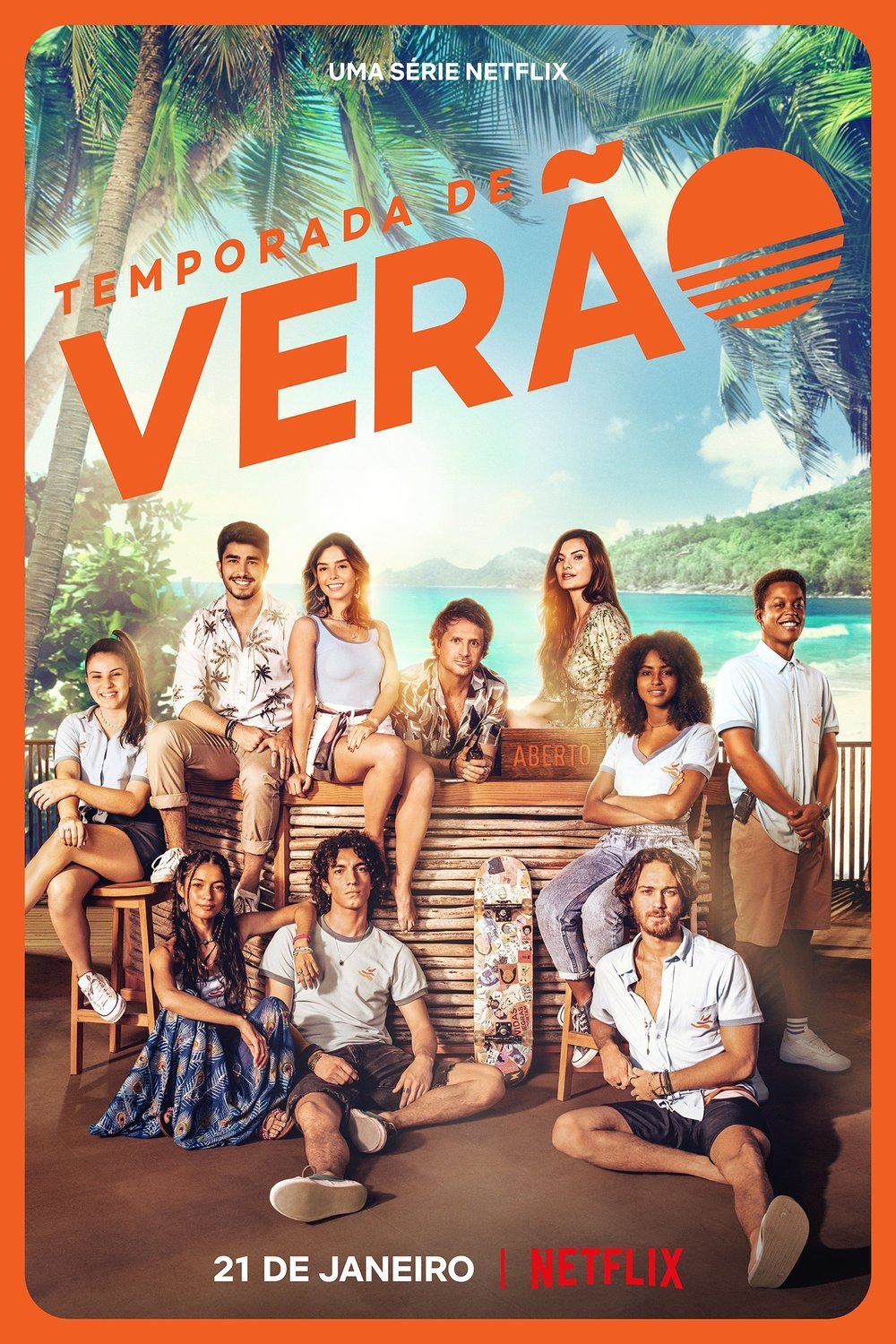 L'affiche originale du film Temporada de Verão en portugais