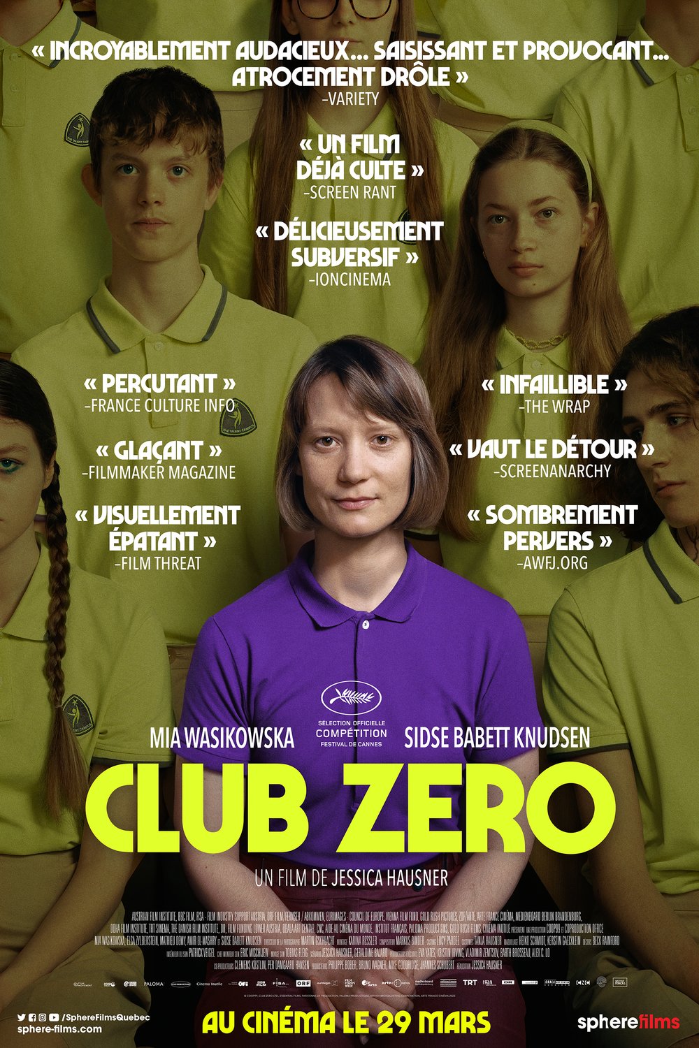 L'affiche du film Club Zéro v.f.