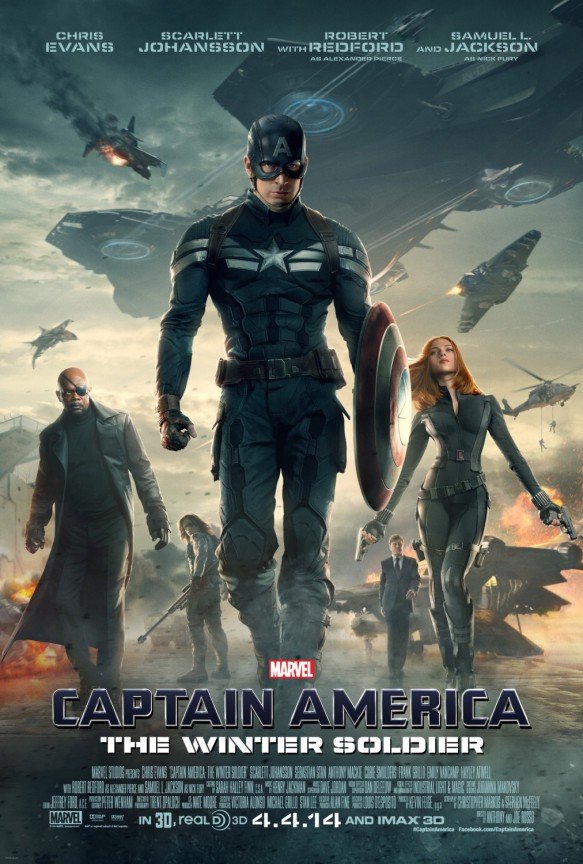 L'affiche du film Capitaine America, le soldat de l'hiver