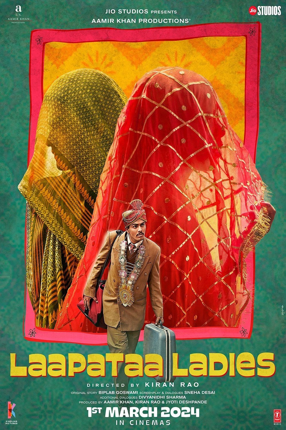 Hindi poster of the movie Laapataa Ladies