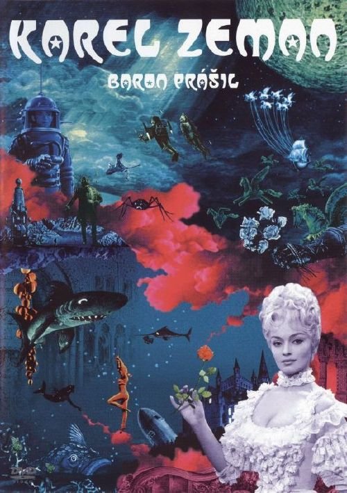 Czech poster of the movie The Fabulous Baron Munchausen
