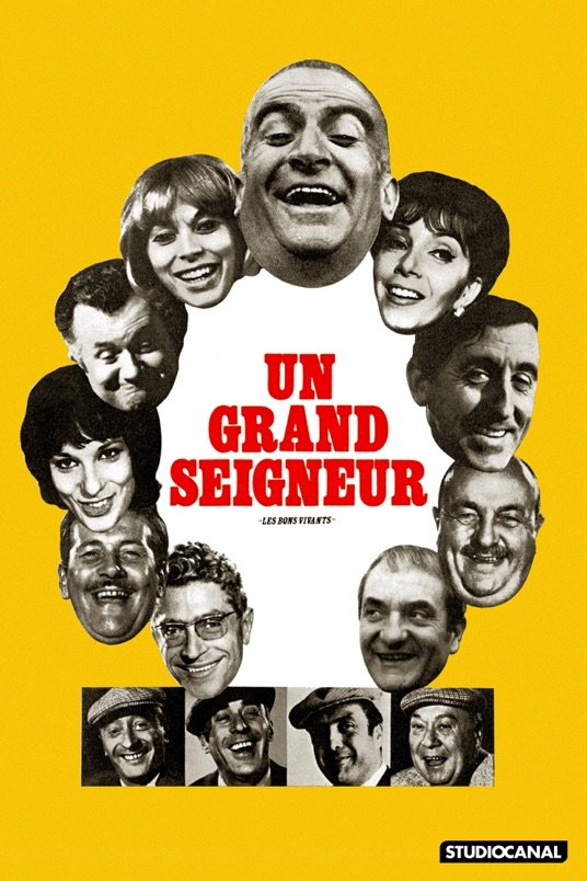 French poster of the movie Un grand seigneur: Les bons vivants