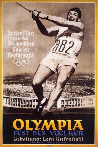 German poster of the movie Olympia Part One: Festival of the Nations