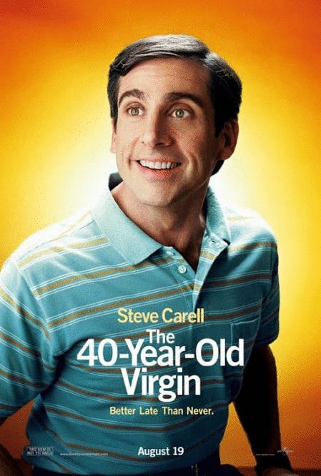 L'affiche du film The 40 Year-Old Virgin
