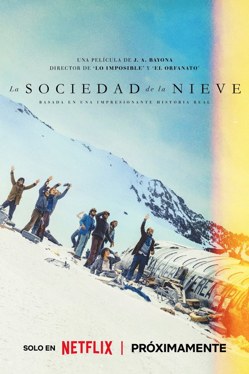 L'affiche originale du film La sociedad de la nieve en espagnol