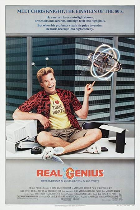 L'affiche du film Real Genius