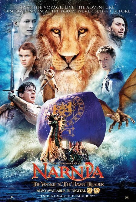 L'affiche du film The Chronicles of Narnia: The Voyage of the Dawn Treader