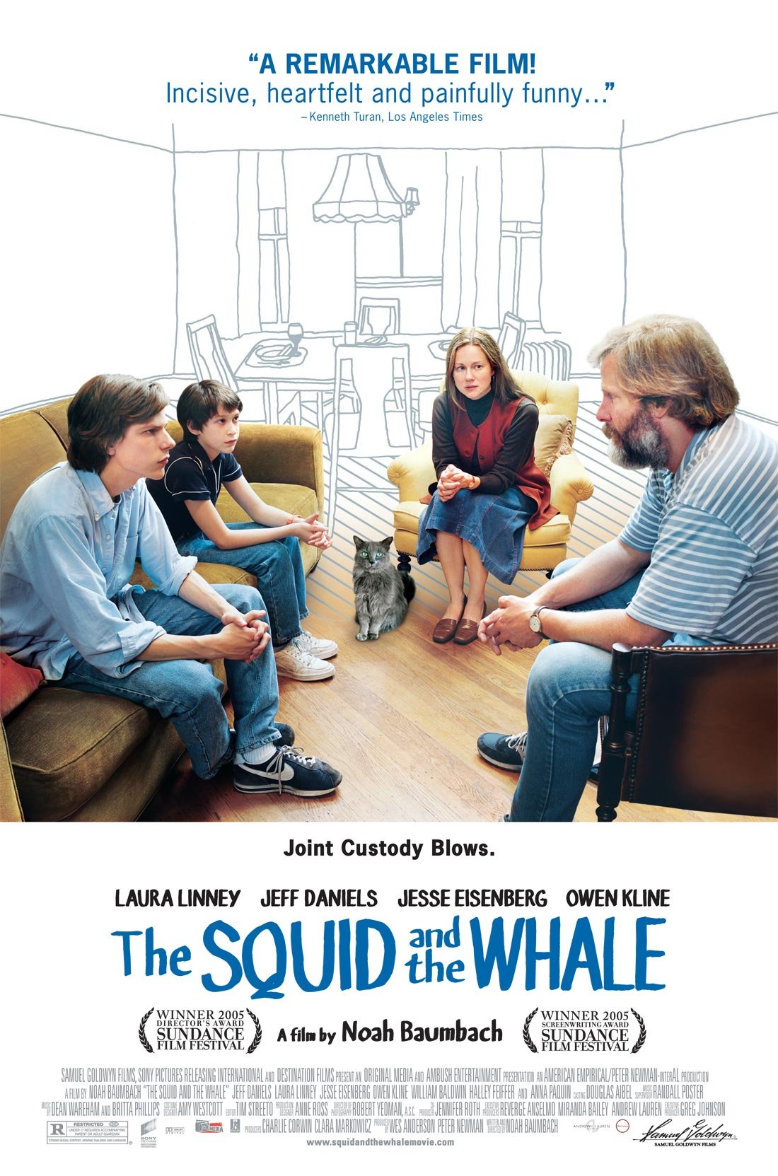 L'affiche du film Le Calmar et la baleine