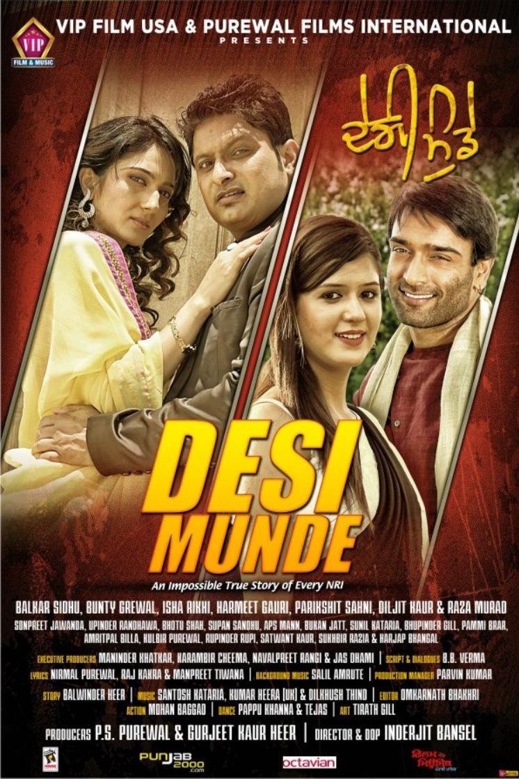 L'affiche originale du film Desi Munde en Penjabi