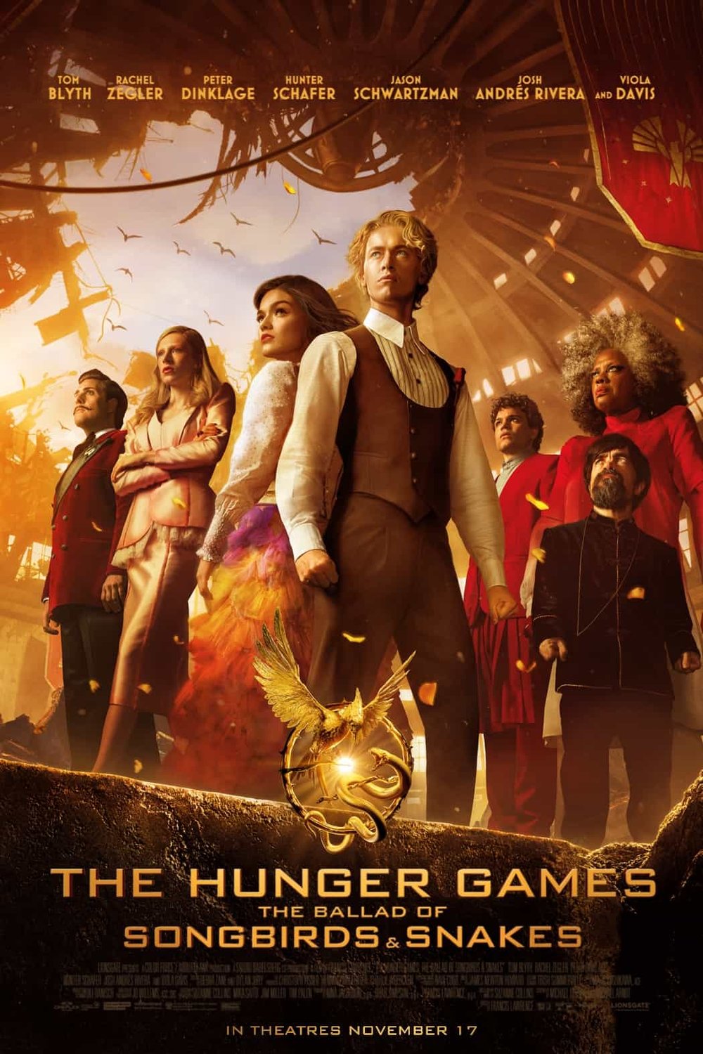 L'affiche du film The Hunger Games: The Ballad of Songbirds and Snakes