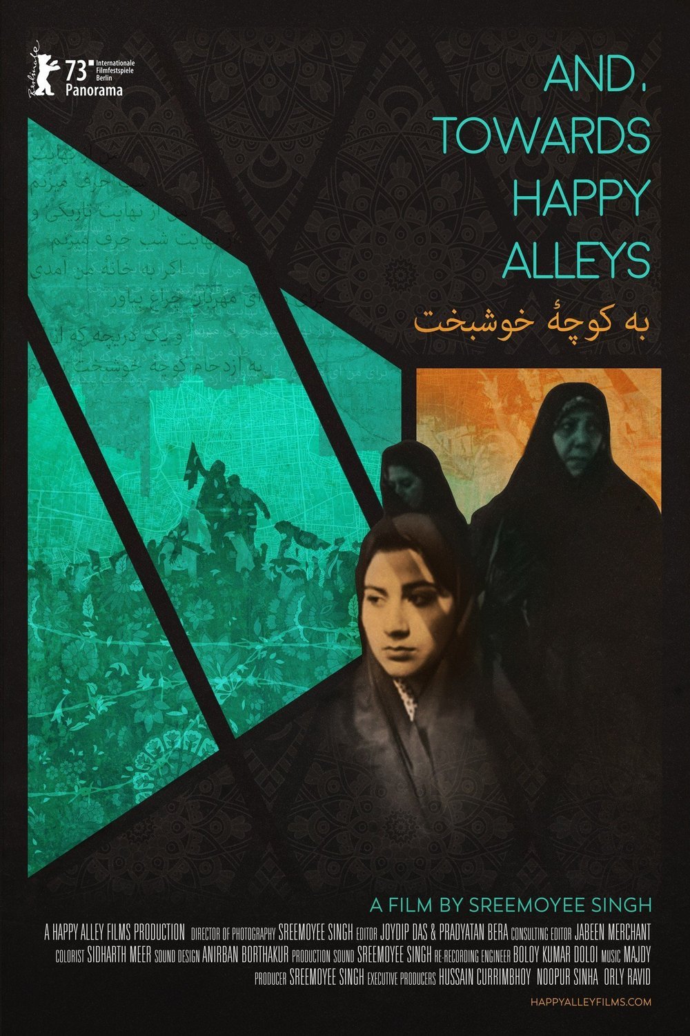 Persian poster of the movie And, Towards Happy Alleys