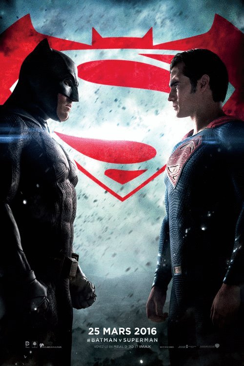 L'affiche du film Batman vs Superman: L'aube de la justice