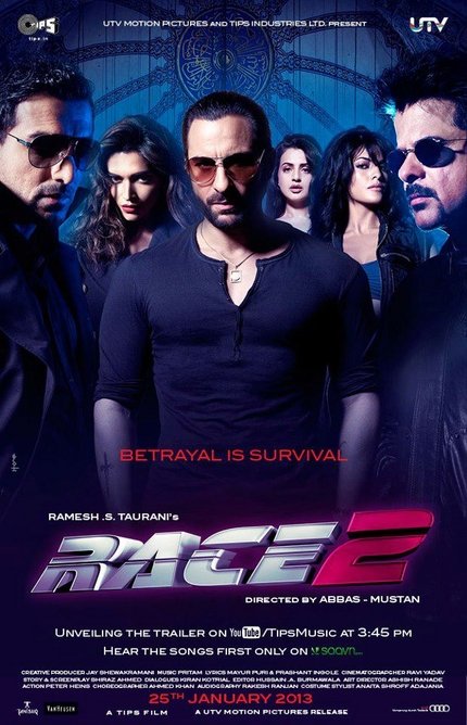 L'affiche originale du film Race 2 en Hindi