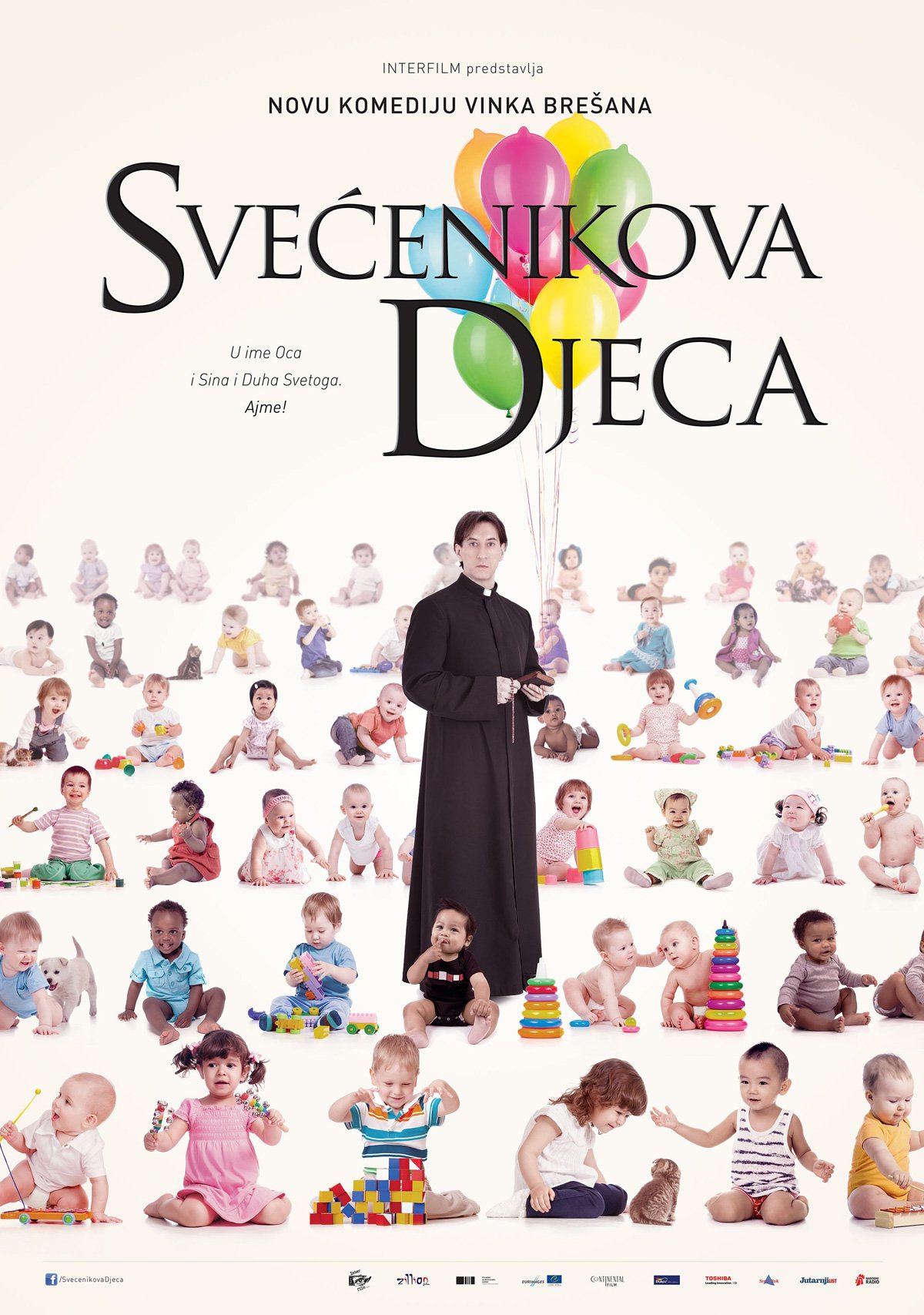 Croatian poster of the movie The Priest's Children