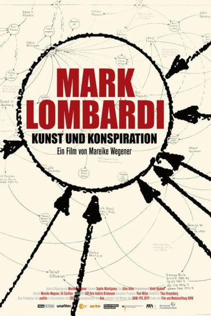 German poster of the movie Mark Lombardi: Death-Defying Acts of Art and Conspiracy