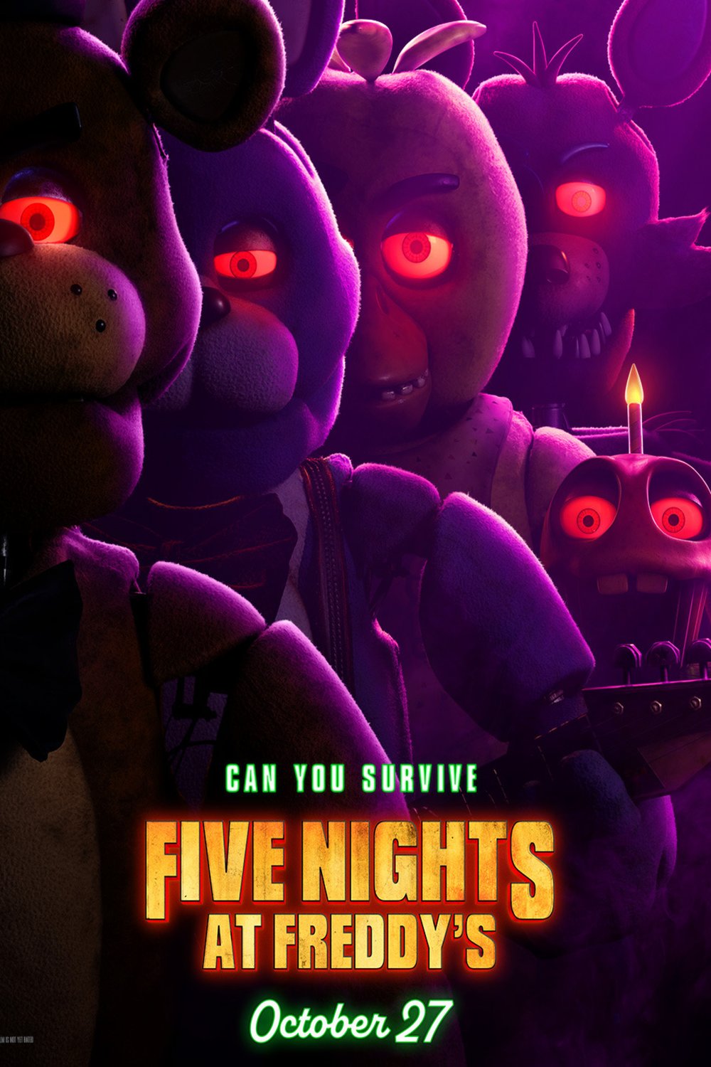 L'affiche du film Five Nights at Freddy's