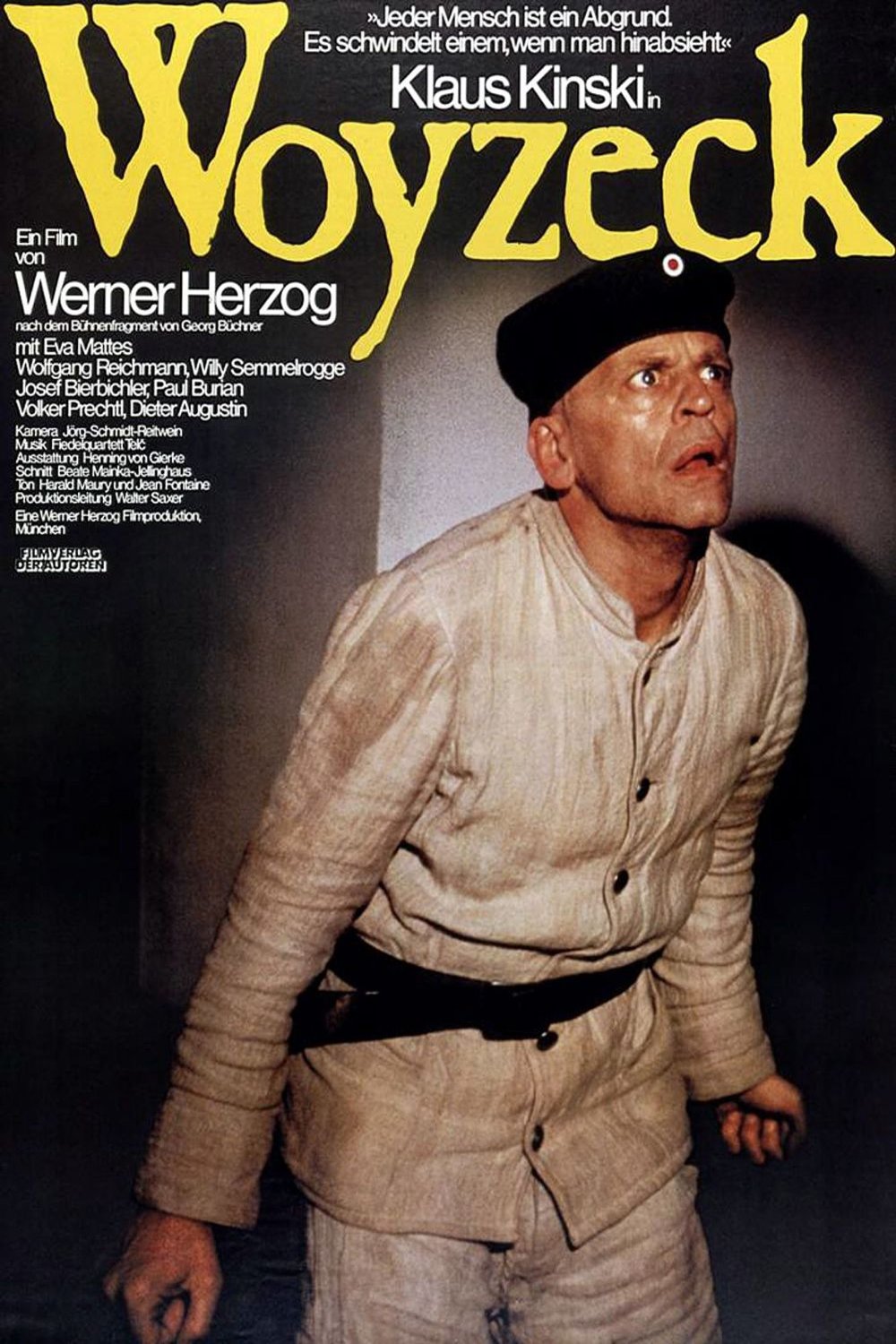 German poster of the movie Woyzeck