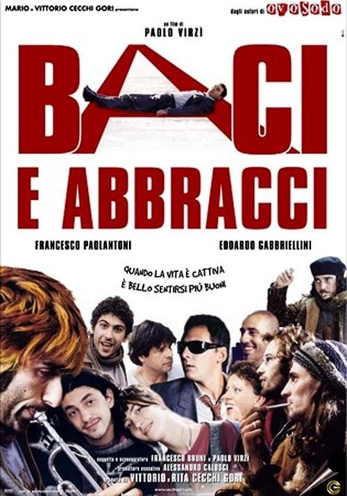 L'affiche originale du film Baci e abbracci en italien