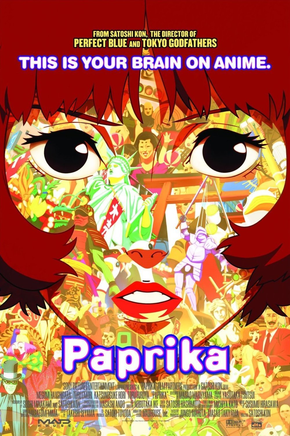 L'affiche originale du film Paprika en japonais