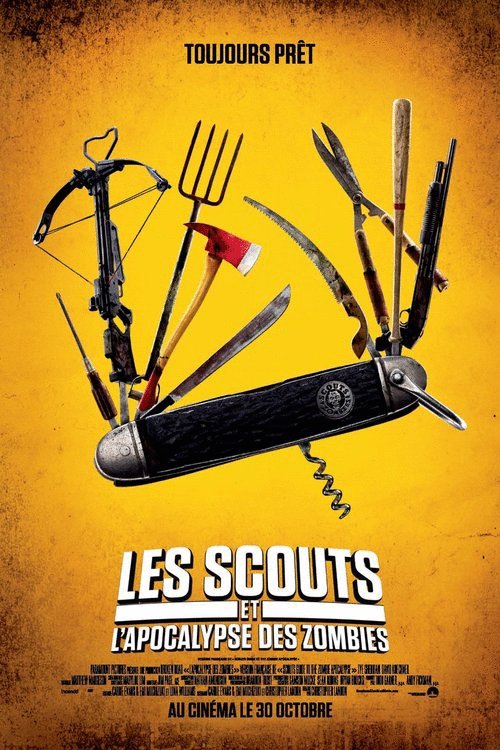 L'affiche du film Les Scouts et l'apocalypse des zombies