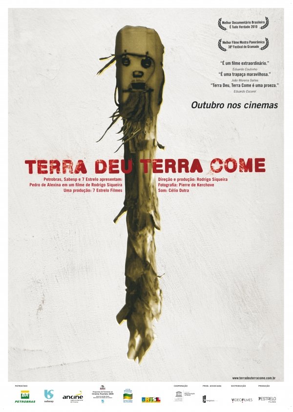Portuguese poster of the movie The Earth Giveth, The Earth Taketh Away