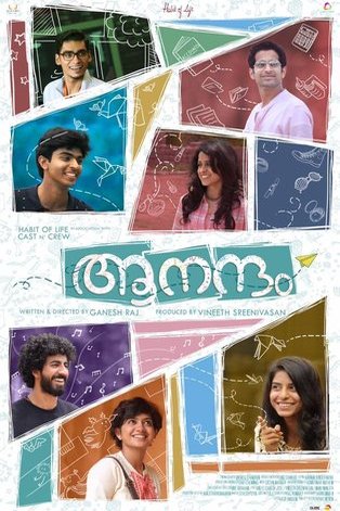 Malayalam poster of the movie Aanandam