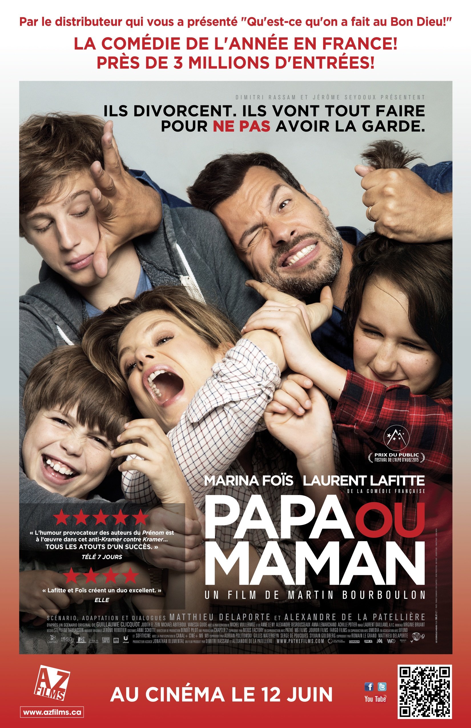 L'affiche du film Papa ou Maman