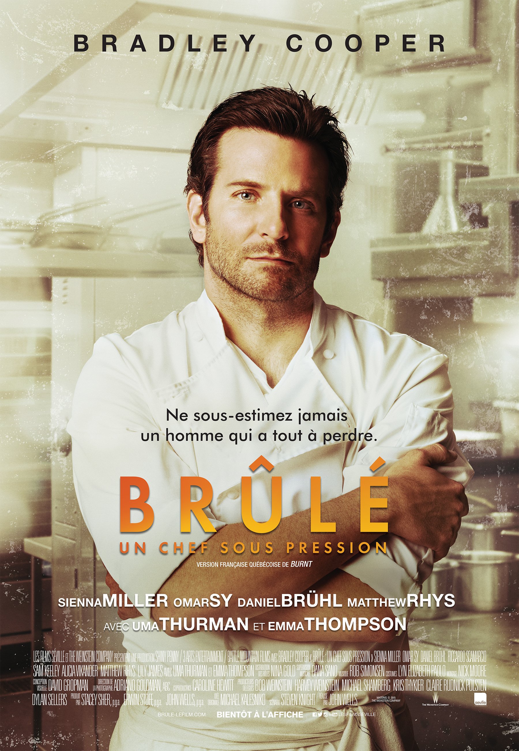 L'affiche du film Brûlé: Un chef sous pression