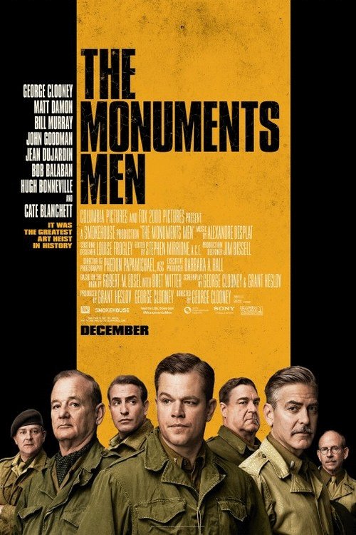L'affiche du film Les Monuments Men v.f.
