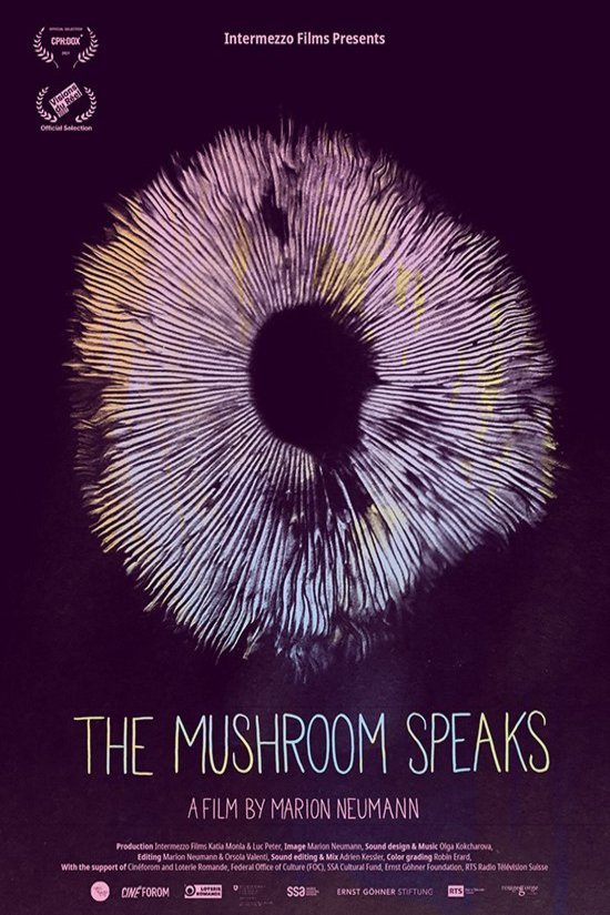German poster of the movie The Mushroom Speaks