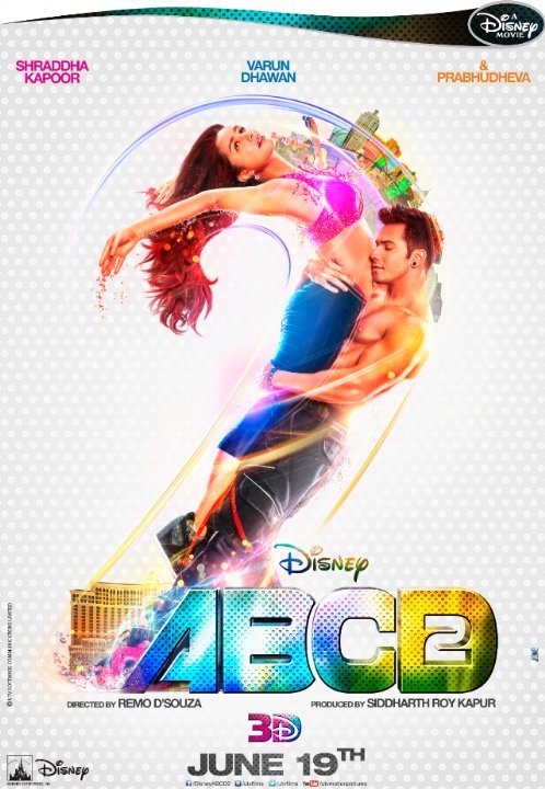 L'affiche originale du film ABCD 2 en Hindi
