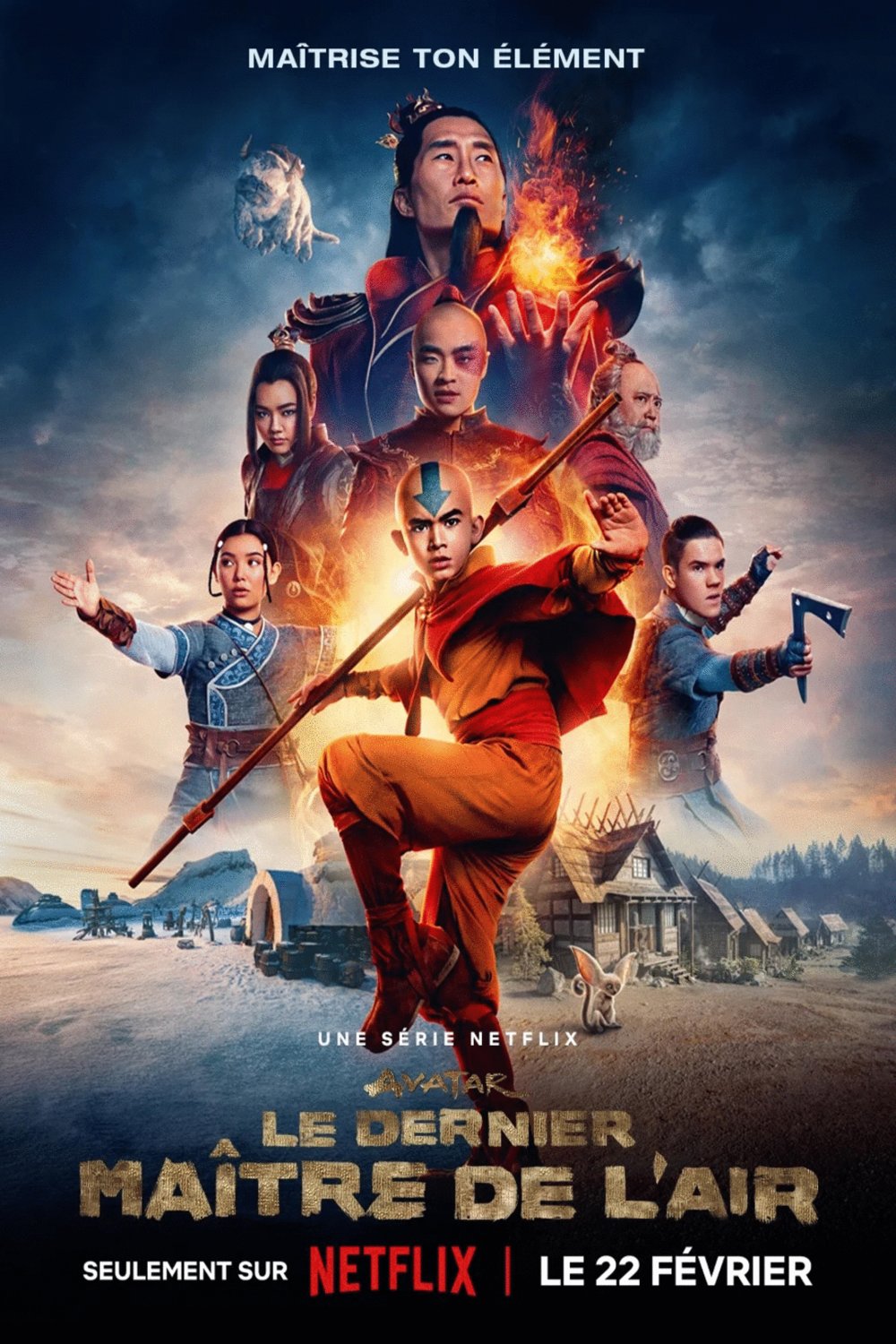 L'affiche du film Avatar: Le dernier maître de l'air