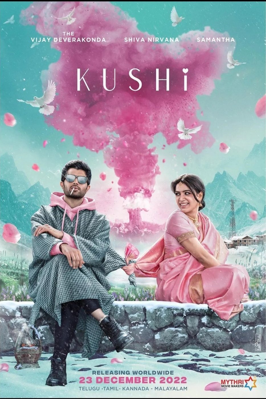L'affiche originale du film Kushi en Telugu