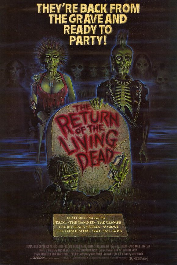 L'affiche du film The Return of the Living Dead