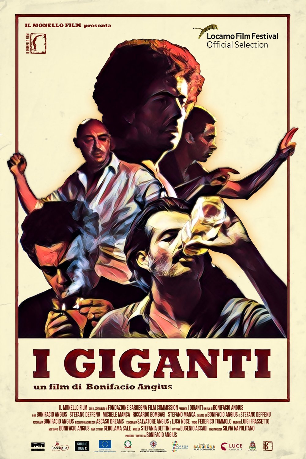 Italian poster of the movie Giants