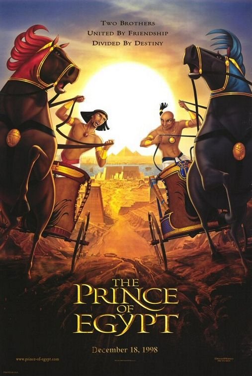 L'affiche du film Le Prince d'Égypte