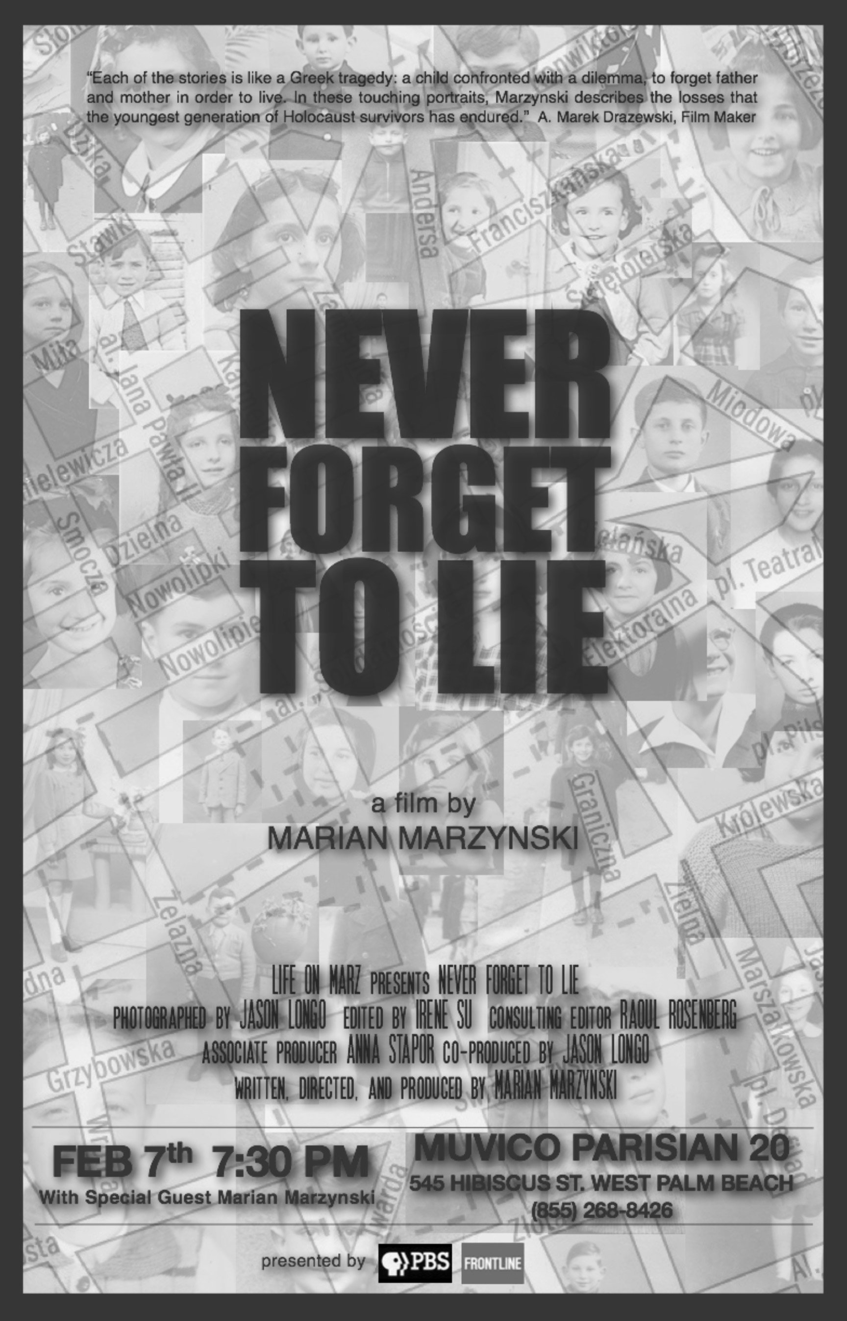 Poster of the movie Never Forget to Lie