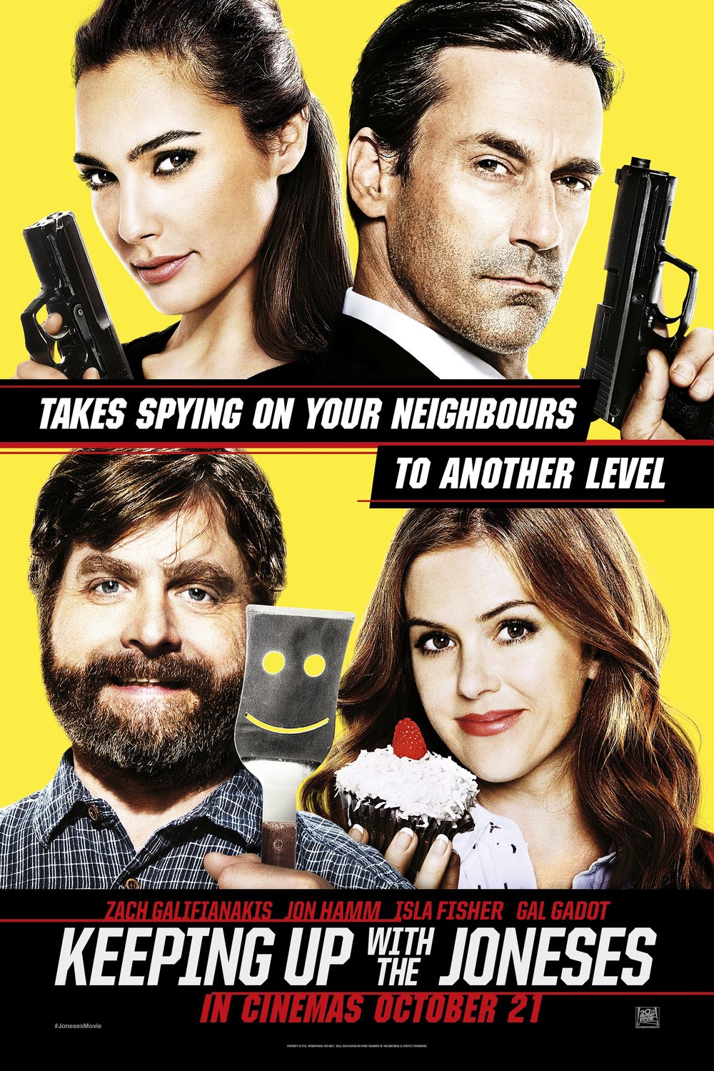 L'affiche du film Keeping Up with the Joneses